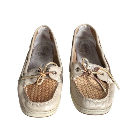 SPERRY Top Sider Angelfish Boat Tan Leather Women’s Loafer Shoes Size 11M - Picture 5 of 8